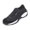 Black Suede Leather Low Ankle Safety Shoes
