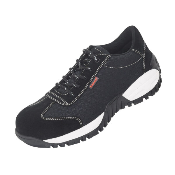 Black Suede Leather Low Ankle Safety Shoes