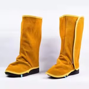 Leather leg guard with FR line