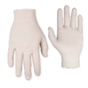 3 Mil Disposable latex gloves