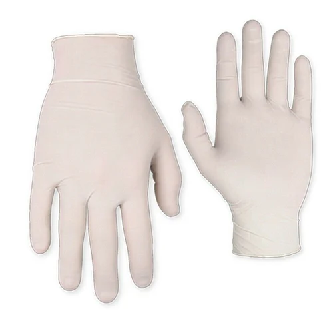 3 Mil Disposable latex gloves