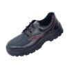 Executive Red Stitched Leather Safety Shoes With Nitrile Sole