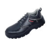Rugged Black 112RO Leather Safety Shoes With Nitrile Sole