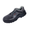Rugged Black 113RO Leather Safety Shoes With Nitrile Sole