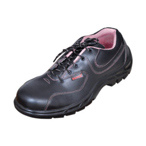 Ladies Lace-up Black Leather