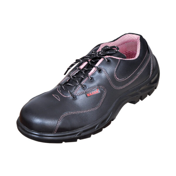 Ladies Lace-up Black Leather